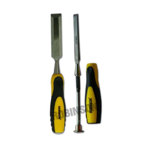 Full Steel Rubber Handle Wood Chisel