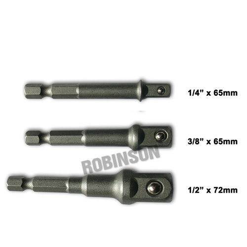 3PCS Extension Bar Socket Bit Adapter Set