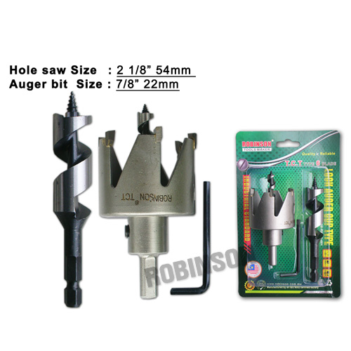 2 PCS T.C.T. Cup Type Lock Auger Bit