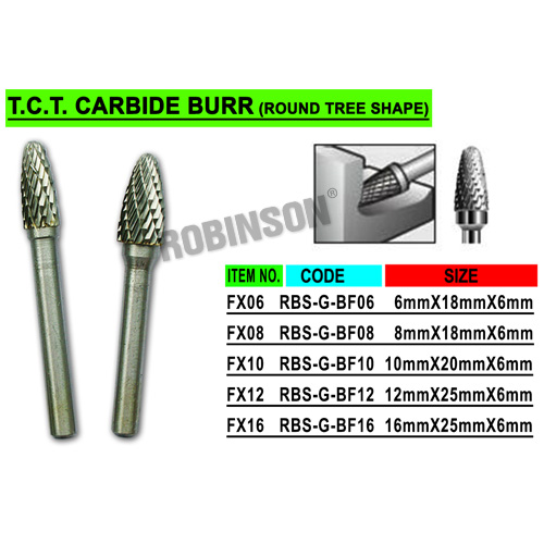 "FX" Tungsten Carbide Tipped Bur