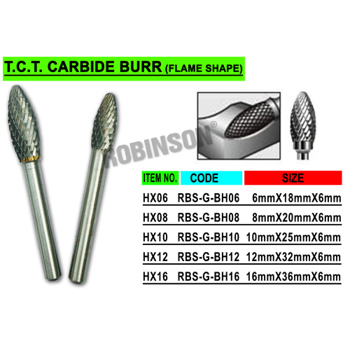 "HX" Tungsten Carbide Tipped Bur