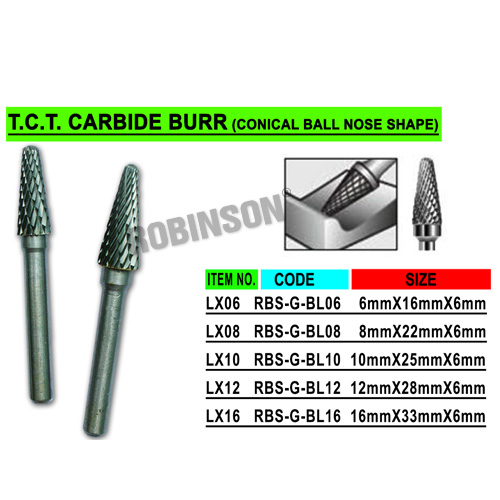 "LX" Tungsten Carbide Tipped Bur