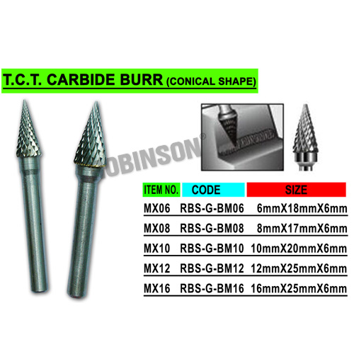 "MX" Tungsten Carbide Tipped Bur