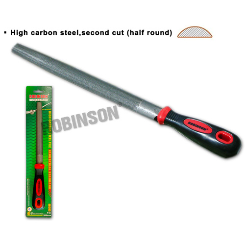 High Carbon Second Cut Steel File (Half Round)