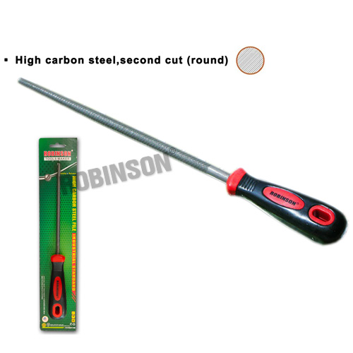 High Carbon Second Cut Steel File (Round)