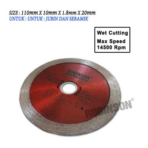 W10 110mm Diamond Wheel (Wet)